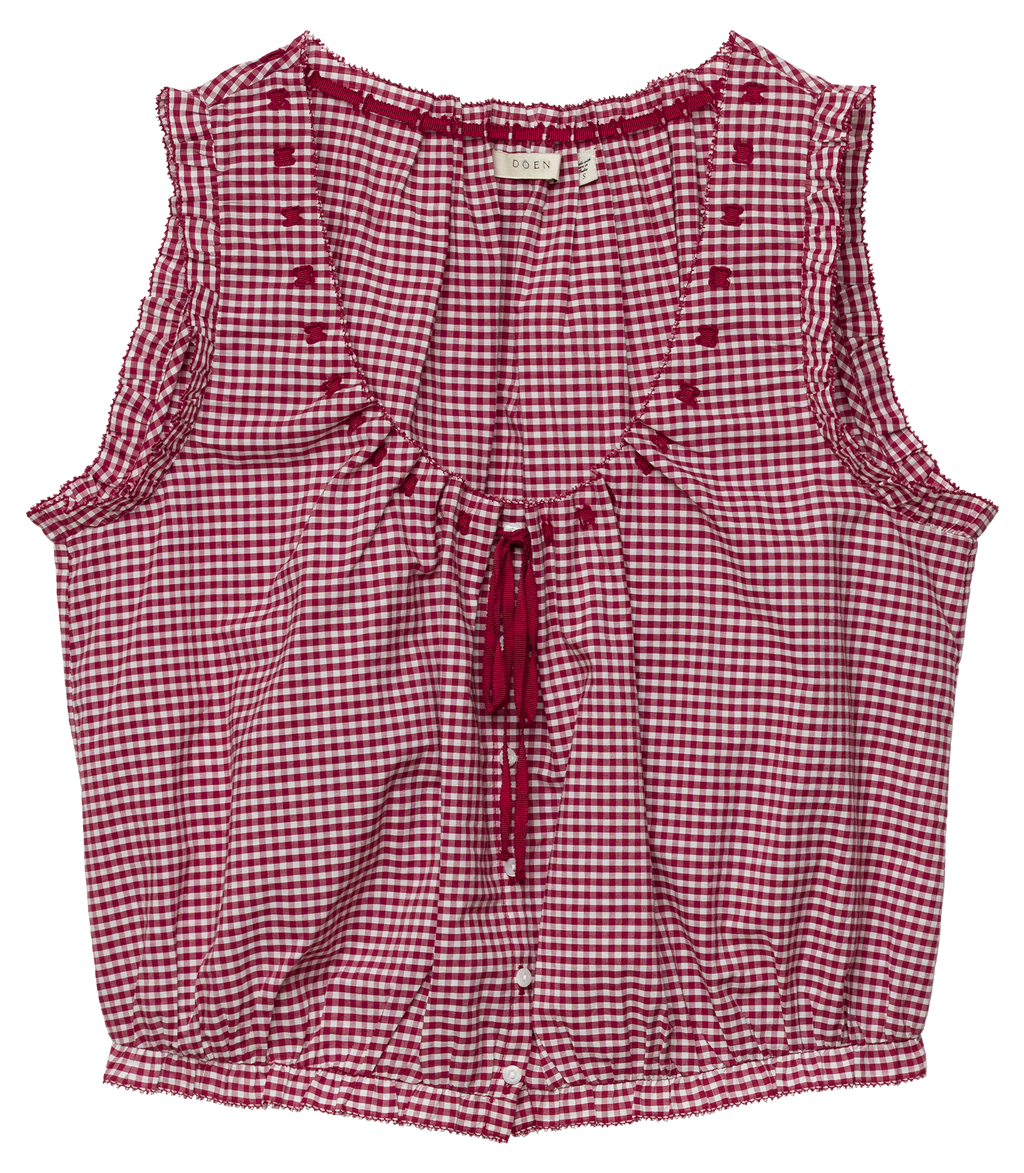 TRAVELER TOP -- MULBERRY LA MADDALENA GINGHAM