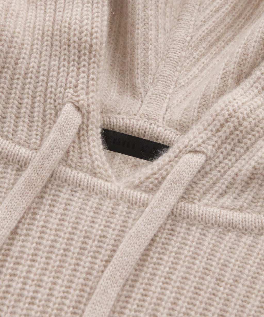 Cashmere Fisherman Hoodie