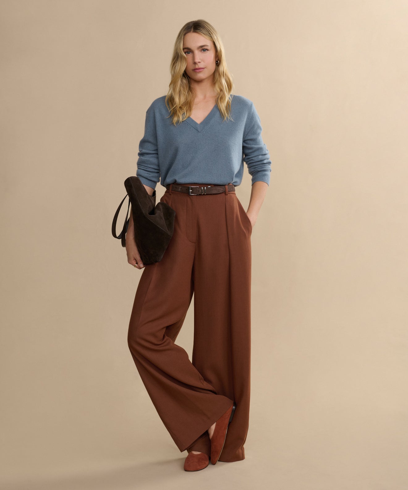 Flynn Cashmere V-Neck
